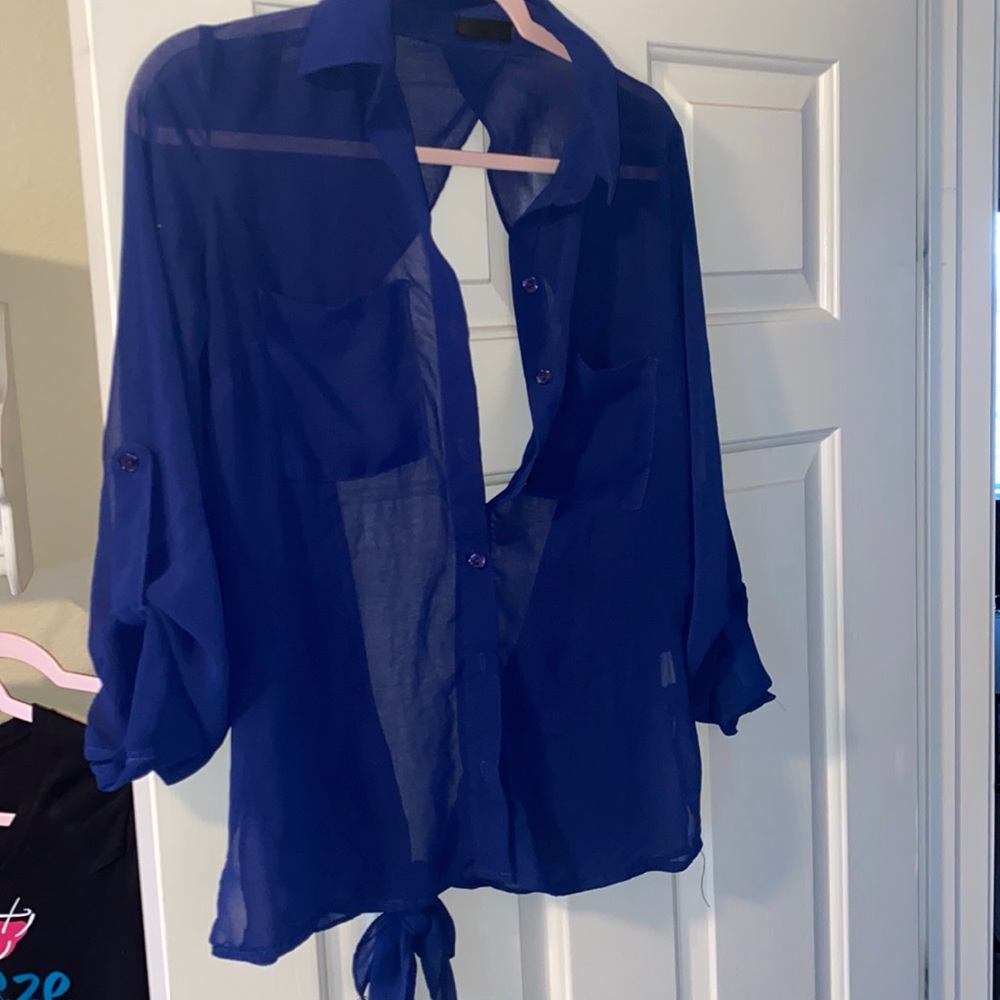 Button up with open back!